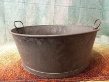 Alte kleine runde Zinkwanne