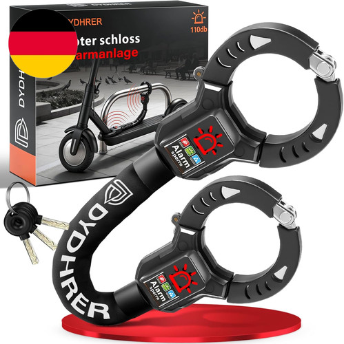 Scooter schloss mit alarm - e,