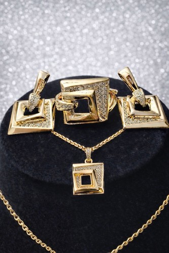 Luxus modeschmuck set 585 - luxus, set,