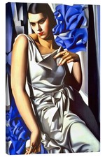 Leinwandbild Porträt Mrs. M. - Tamara de Lempicka