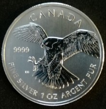 Anlagenmünze Canada "Birds Of Prey" in Feinsilber 999/1000 von 2014/2015
