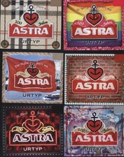 Bieretiketten - 100 Jahre ASTRA, die Stadtteile gratulieren, alle ungebraucht