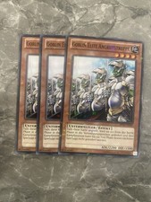 Yugioh 3x Playset Goblin Elite Angriffstruppe - Mosaic Rare BP02 War of Giants