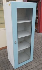 Arztschrank Instrumentenschrank, Arztvitrine, Metallschrank,Medizinschrank DDR