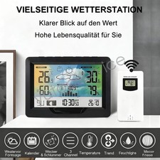 Wetterstation Sensoren Drahtlos Innen/Außen Temperatur, Luftfeuchtigkeit & Wet
