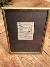 Illuminierte Handschrift auf Pergament Blatt aus einem Stundenbuch um 1500 (061)