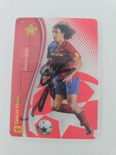 Carles puyol panini autogramm - panini,