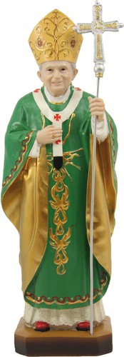 Heiligenfigur papst benedikt - heiligenfigur,