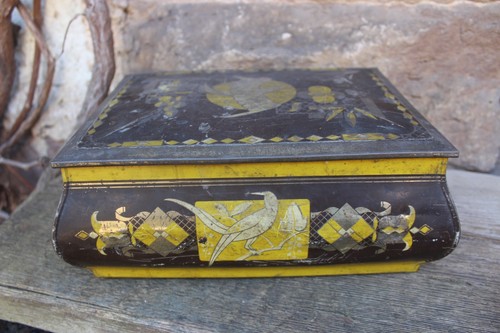 Art deco blechdose blechtruhe - deco,