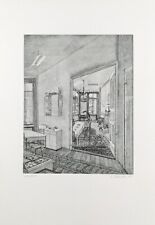Eberhard Franke, Berliner Altbauwohnung, Radierung, signiert, num., 1985