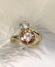 Goldring mit Zirkonia     Gold