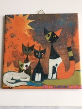 Bild, Fliese, Kachel, Deko, Katzen, Cats, Geschenk, Rosina Wachtmeister, 31