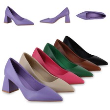 Damen spitze pumps blockabsatz - damen,