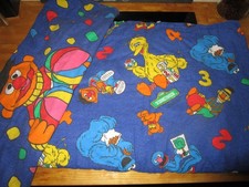 Wende- Kinderbettwäsche Biber Sesamstraße 135 x 200 cm