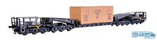 Kibri Waggon Union Schienentiefladewagen Uaai 819 mit Übersee Holzkiste 16510