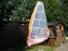 Windsurf SURF Segel ART Fanatic Slalom PRO 6 qm TOP Zustand neuwertig LIEFERUNG