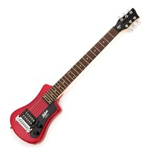 B-WARE Höfner Shorty Red E-Guitar Hofner Travel Gitarre Tasche Contemporary