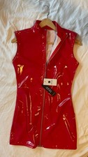 Kleid Damen Clubwear Glänzend