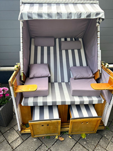 Ruhebett mit sonnendach - ruhebett,