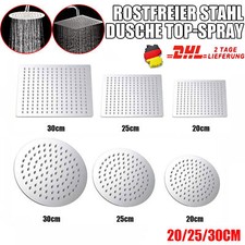 KOPFBRAUSE ECKIG REGENDUSCHE REGENBRAUSE BRAUSEKOPF DUSCHKOPF EDELSTAHL POLIERT