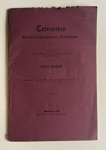 Arturo farinelli cervantes - farinelli,