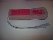 Nintendo Motion Plus Remote Controller - Rosa/Pink mit Handschlaufe und Hülle