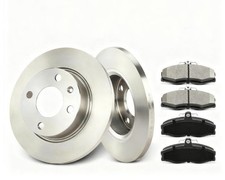 2xBremsscheiben 4xBeläge Vorne für VW Caddy Skoda Favorit Forman Pick-up Felicia