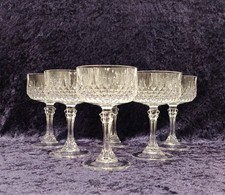 "Cristal D'arque" Longchamp Kristallgläser, Sektschalen, Bleikristall, Sektglas 