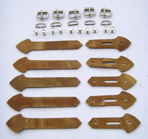 Lederriemen set mit schnalle - lederriemen,