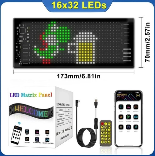 Led matrix panel 16x32 - matrix,
