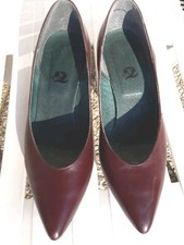 die2 Damen-Halbschuhe, Leder, Braun, Größe 36