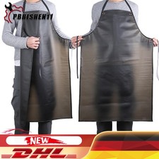 Schürze Lang Schutz Schwarz Wasserdicht Zuhause Ölbeständig PVC Schürzen