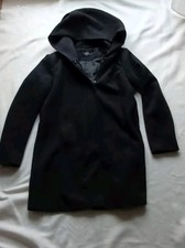 Coole Only Damen Übergangsjacke Mantel Schwarz Gr.L mit Kapuze