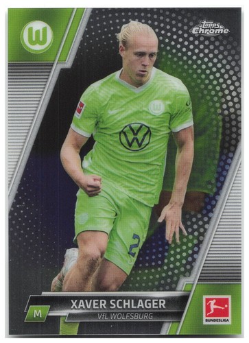 Xaver schlager topps chrome - xaver,