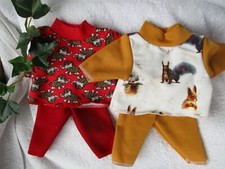 Pupppenkleidung Schlafanzug Pyjama für 32-33 oder 36 cm Re born Baby Puppen NEU