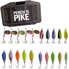 20 Stk. Spinner Blinker Set Angeln Kunstköder Hecht Barsch Zander Forelle