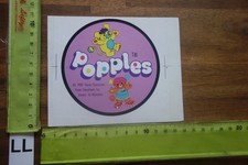 Alter Aufkleber Bücherei Buch Kinder POPPLES Those Characters from Cleveland '89