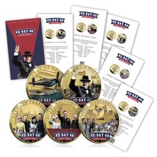 World War II VE Day 80th Anniversary 2025 Gold Coin Collection Limited Edition