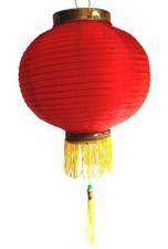 125, Lampion Nylon Stoff rot