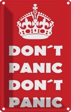 Blechschild 18x12 cm Don't