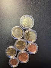 Vatikan Euro-Münzen 2008 • kompletter Satz 1 Cent–2 € • im Schutz-Case