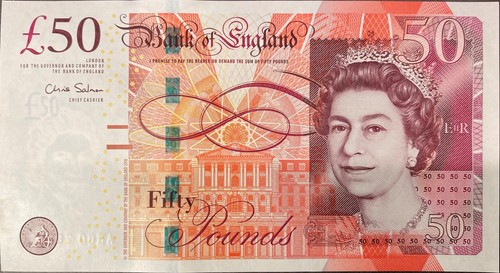Fifty pound bank - fifty, of