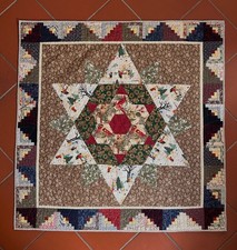 Quilt Patchwork Wandbehang Tischdecke Weihnachten Advent Handarbeit