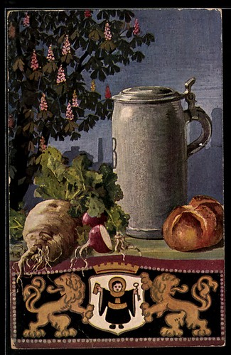 Bierkrug rüben und - ak,