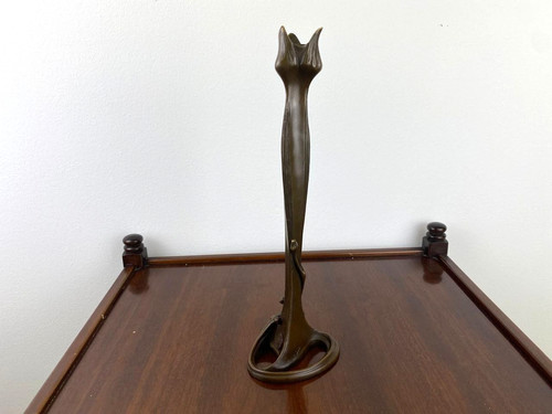 Bronze skulptur leuchter - bronze,