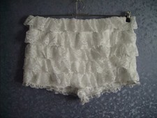 Shorts, Spitze, weiß, Größe