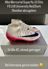 Nike Mercurial Superfly 10 Elite FG LV8 University Red/Dark Obsidian – Größe 42