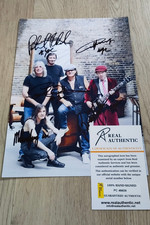 AC/DC Autogramm DIN A4 - mit "Real Authentic"-Zertifikat - Malcolm + Angus Young