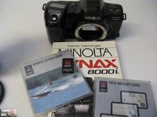 Set: Minolta Dynax 8000i Kamera body + 3x Card (Action, Memory, Bracket Card)  
