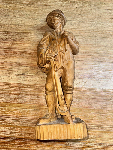 Jäger mann holzfigur - holzfigur, holz